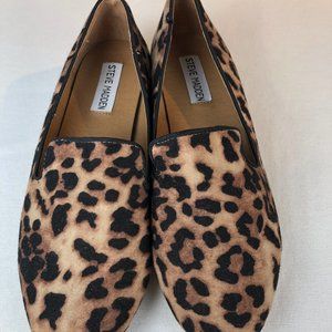 Steve Madden Women's Leopard Print Flats - 8 M - NWOT Display - Fabric Upper